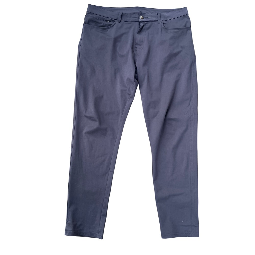 LEG3ND Men Gray Flat Front Chino Pants Size‎ Large 36x30 Polyester
